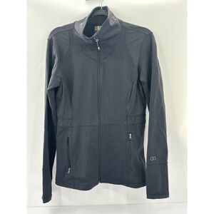 Calia Carrie Underwood Womens Black Full Zip Athletic Jacket Thumbholes Large